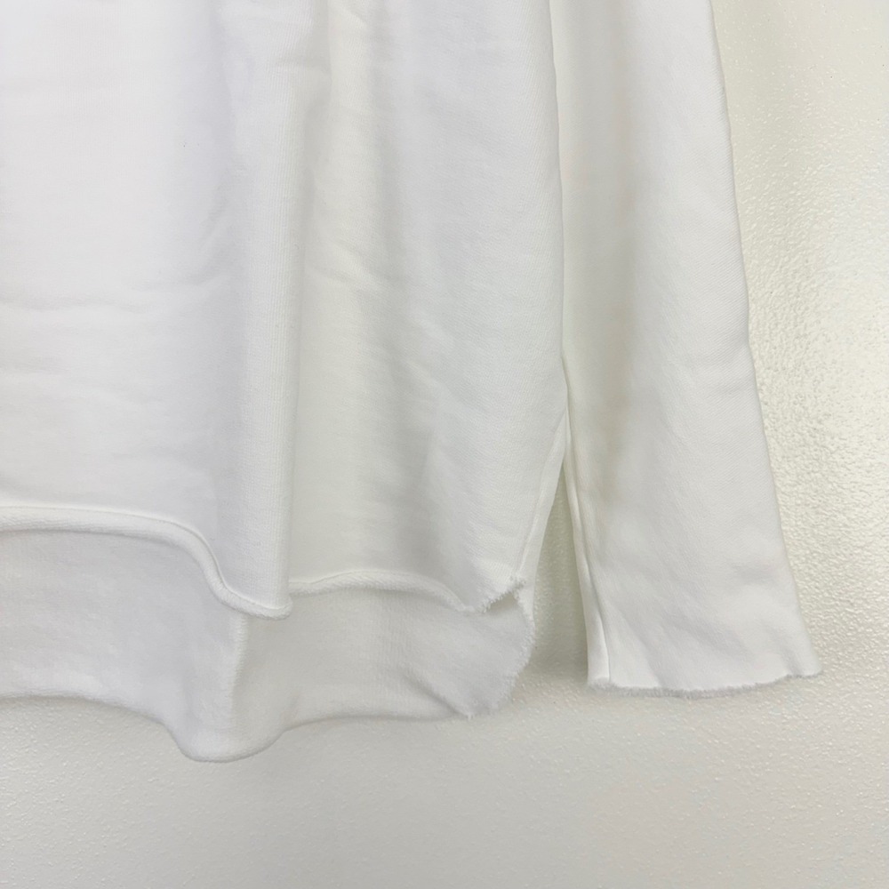 Frank & Eileen Kane Capelet Oversized Hoodie Sweatshirt Size L White Comfort NEW - Picture 6 of 16
